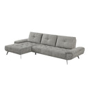 Homelegance 8400DVG*2LC2R 2 pc Sectional with Left Chaise and Dual-position Backs for Adjustable Seat Depth IMAGE 2