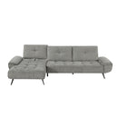 Homelegance 8400DVG*2LC2R 2 pc Sectional with Left Chaise and Dual-position Backs for Adjustable Seat Depth IMAGE 5