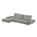 Homelegance 8400DVG*2LC2R 2 pc Sectional with Left Chaise and Dual-position Backs for Adjustable Seat Depth IMAGE 6