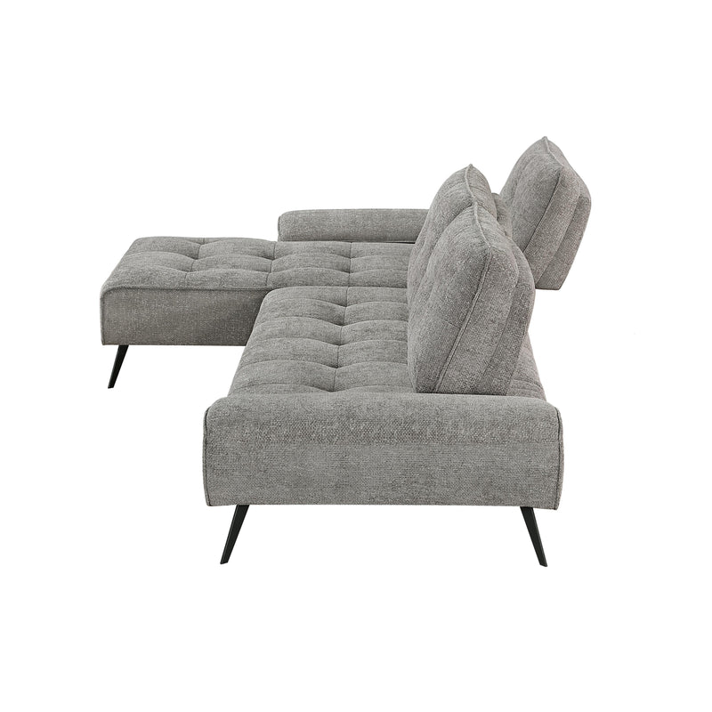 Homelegance 8400DVG*2LC2R 2 pc Sectional with Left Chaise and Dual-position Backs for Adjustable Seat Depth IMAGE 7