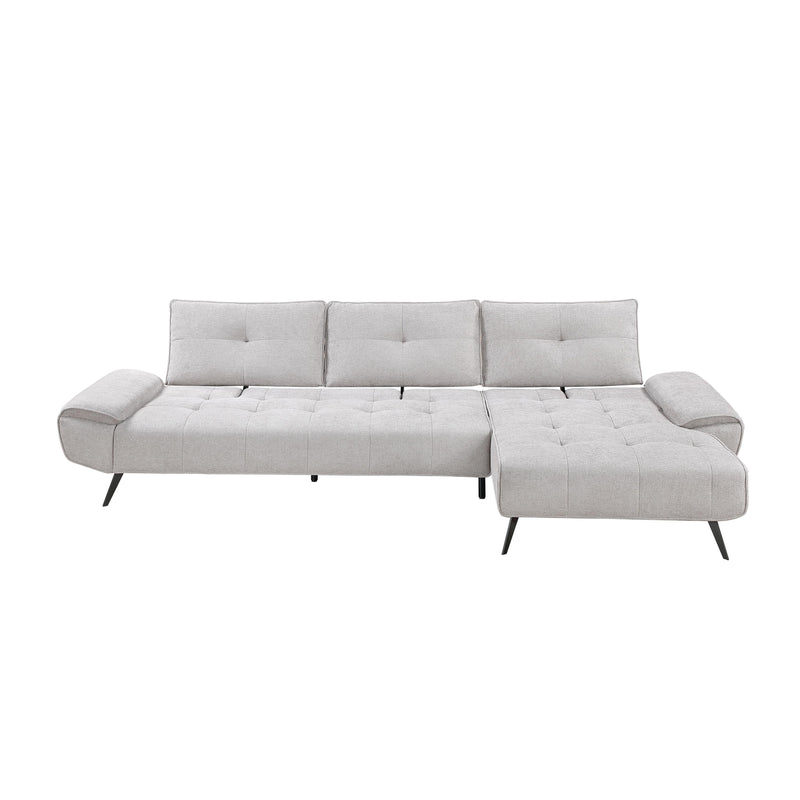 Homelegance 8400LTG*22LRC 2 pc Sectional with Right Chaise and Dual-position Backs for Adjustable Seat Depth IMAGE 10