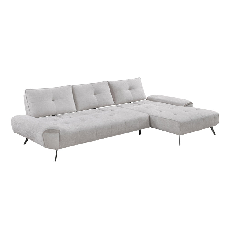 Homelegance 8400LTG*22LRC 2 pc Sectional with Right Chaise and Dual-position Backs for Adjustable Seat Depth IMAGE 11