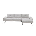 Homelegance 8400LTG*22LRC 2 pc Sectional with Right Chaise and Dual-position Backs for Adjustable Seat Depth IMAGE 1