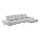 Homelegance 8400LTG*22LRC 2 pc Sectional with Right Chaise and Dual-position Backs for Adjustable Seat Depth IMAGE 2