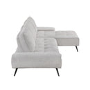 Homelegance 8400LTG*22LRC 2 pc Sectional with Right Chaise and Dual-position Backs for Adjustable Seat Depth IMAGE 3