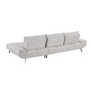 Homelegance 8400LTG*22LRC 2 pc Sectional with Right Chaise and Dual-position Backs for Adjustable Seat Depth IMAGE 4