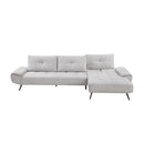 Homelegance 8400LTG*22LRC 2 pc Sectional with Right Chaise and Dual-position Backs for Adjustable Seat Depth IMAGE 5