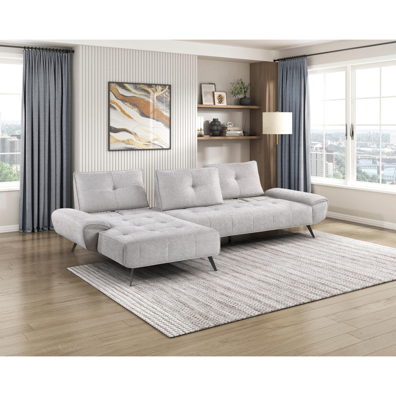 Homelegance 8400LTG*2LC2R 2 pc Sectional with Left Chaise and Dual-position Backs for Adjustable Seat Depth IMAGE 15