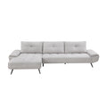 Homelegance 8400LTG*2LC2R 2 pc Sectional with Left Chaise and Dual-position Backs for Adjustable Seat Depth IMAGE 1
