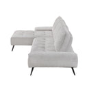 Homelegance 8400LTG*2LC2R 2 pc Sectional with Left Chaise and Dual-position Backs for Adjustable Seat Depth IMAGE 3
