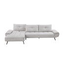 Homelegance 8400LTG*2LC2R 2 pc Sectional with Left Chaise and Dual-position Backs for Adjustable Seat Depth IMAGE 5