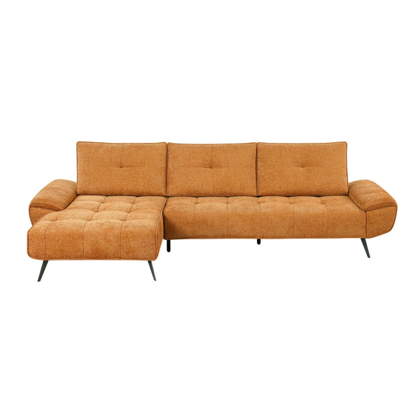 Homelegance 8400RNG*2LC2R 2 pc Sectional with Left Chaise and Dual-position Backs for Adjustable Seat Depth IMAGE 1