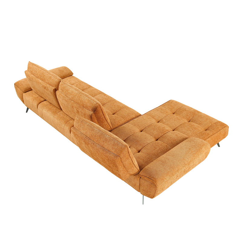 Homelegance 8400RNG*2LC2R 2 pc Sectional with Left Chaise and Dual-position Backs for Adjustable Seat Depth IMAGE 9