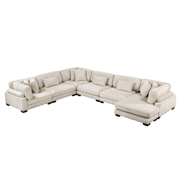 Homelegance Traverse 8555BE*2CR3ACVC 6 pc Modular Sectional with Reversible Chaise IMAGE 1