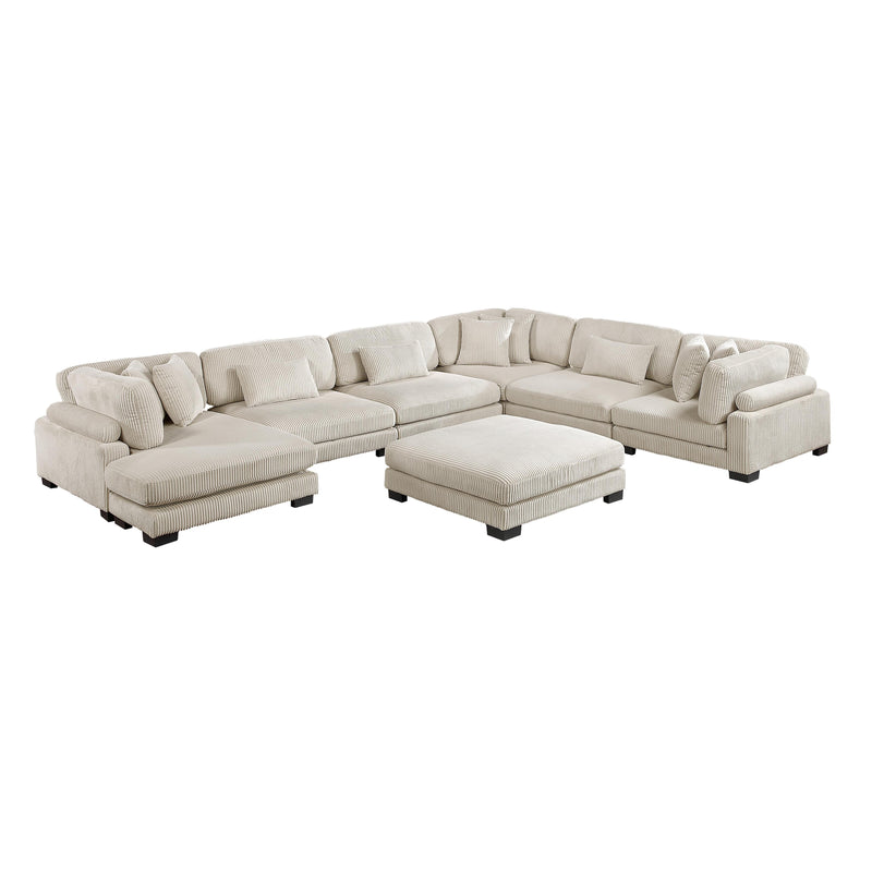 Homelegance Traverse 8555BE*2CR3ACVCOT 7 pc Modular Sectional with Reversible Chaise and Ottoman IMAGE 2
