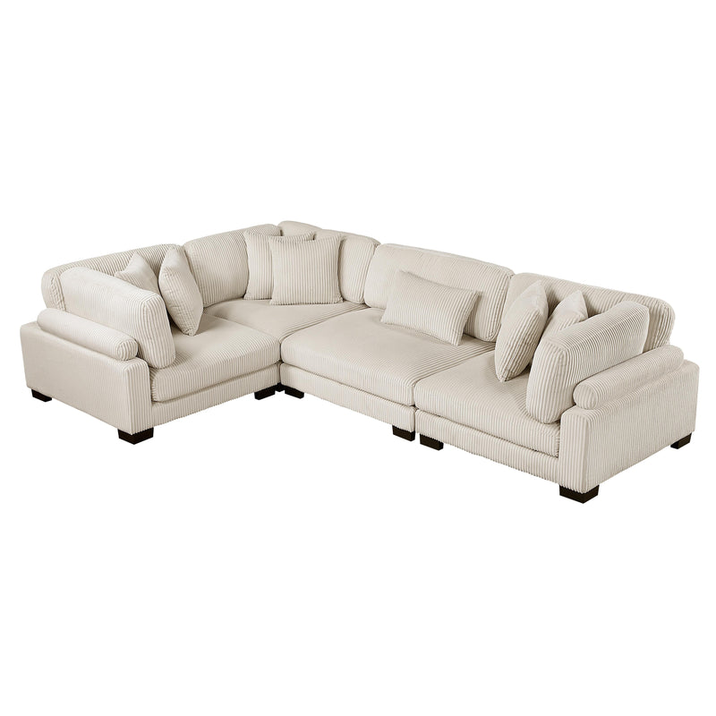Homelegance Traverse 8555BE*3CRAC 4 pc Modular Sectional IMAGE 2