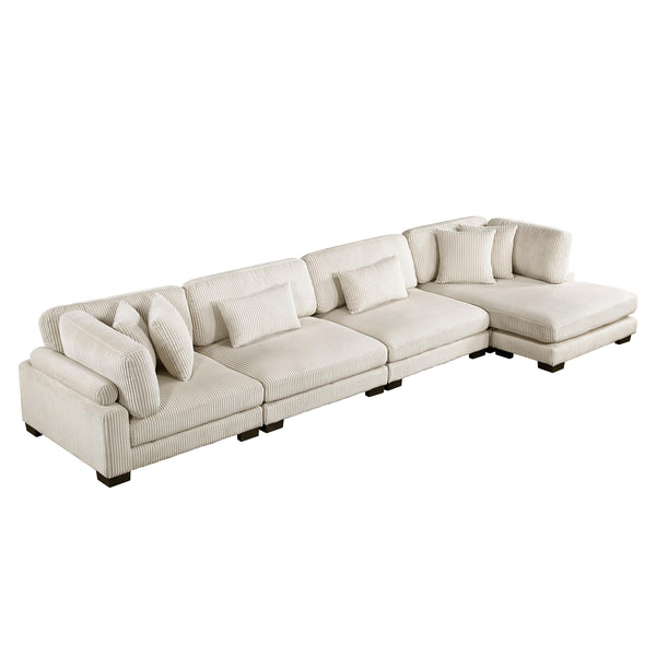 Homelegance Traverse 8555BE*CR2ACVC 4 pc Modular Sectional with Reversible Chaise IMAGE 1