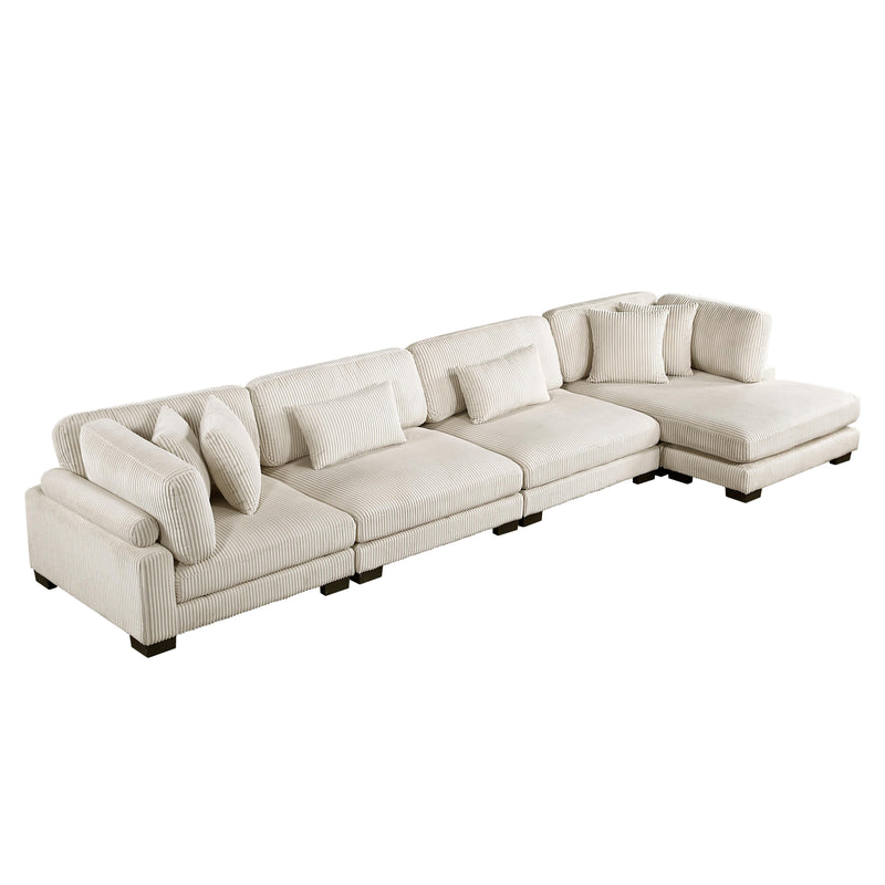 Homelegance Traverse 8555BE*CR2ACVC 4 pc Modular Sectional with Reversible Chaise IMAGE 1