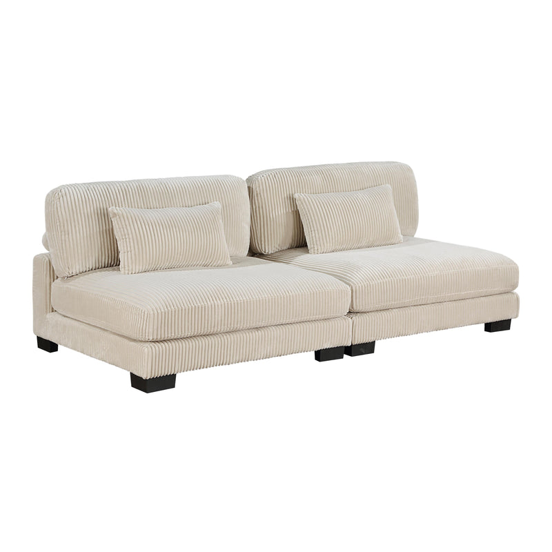 Homelegance Traverse 8555BE*CR2ACVCOT 5 pc Modular Sectional with Reversible Chaise and Ottoman IMAGE 12