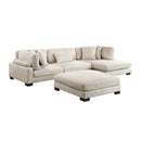Homelegance Traverse 8555BE*CRACVCOT 4 pc Modular Sectional with Reversible Chaise and Ottoman IMAGE 1