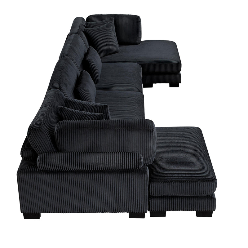 Homelegance Traverse 8555BK*2AC2VC 4 pc Modular Sectional with Reversible Chaise IMAGE 3