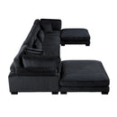Homelegance Traverse 8555BK*2CR2AC2OT 6 pc Modular Sectional with Ottomans IMAGE 3