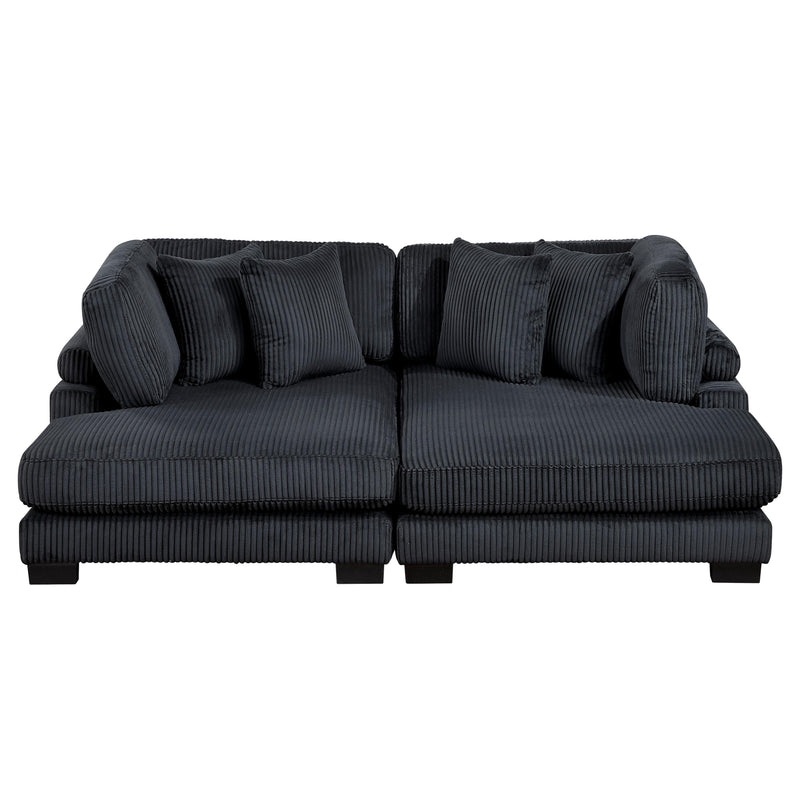 Homelegance Traverse 8555BK*2VC 2 pc Chaise Lounge IMAGE 2