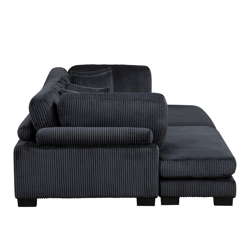 Homelegance Traverse 8555BK*2VC 2 pc Chaise Lounge IMAGE 3