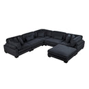 Homelegance Traverse 8555BK*3CR2ACOT 6 pc Modular Sectional with Ottoman IMAGE 1