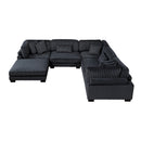 Homelegance Traverse 8555BK*3CR2ACOT 6 pc Modular Sectional with Ottoman IMAGE 4