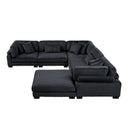 Homelegance Traverse 8555BK*3CR2ACOT 6 pc Modular Sectional with Ottoman IMAGE 5