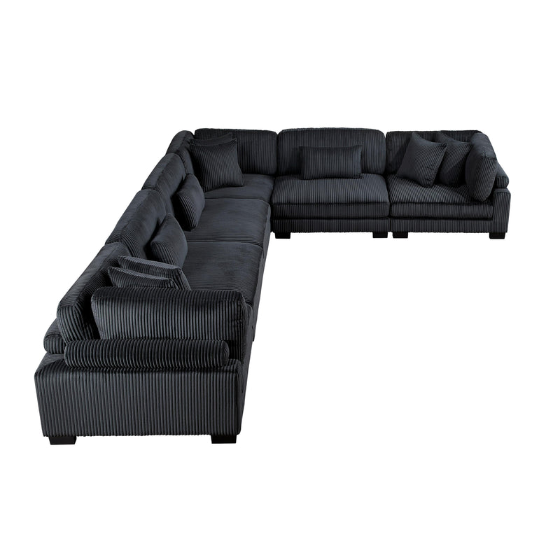 Homelegance Traverse 8555BK*3CR3AC 6 pc Modular Sectional IMAGE 5