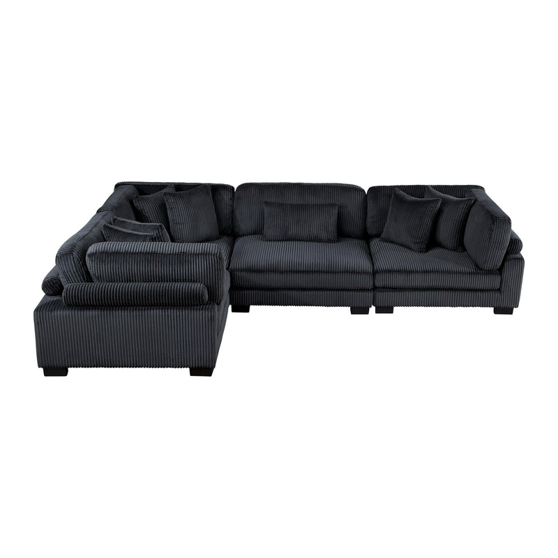 Homelegance Traverse 8555BK*3CRAC 4 pc Modular Sectional IMAGE 4