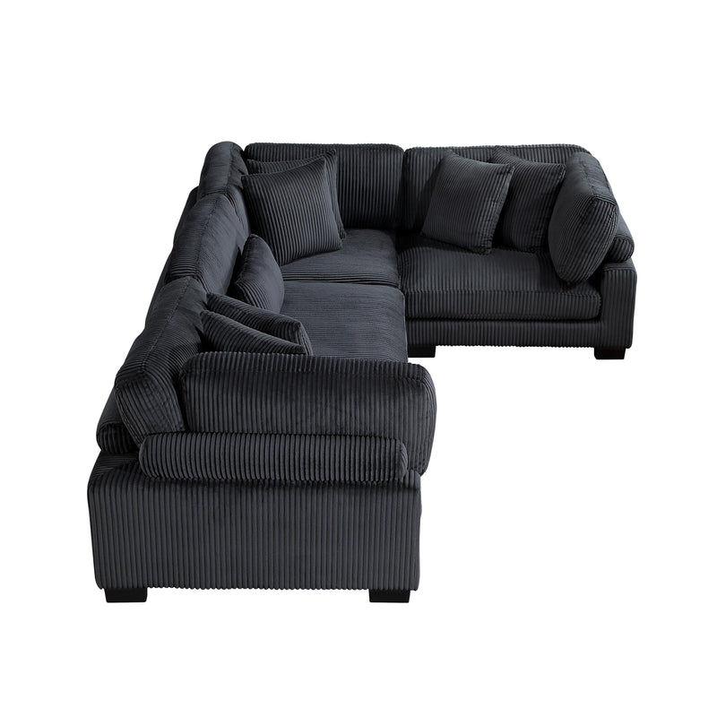 Homelegance Traverse 8555BK*3CRAC 4 pc Modular Sectional IMAGE 5