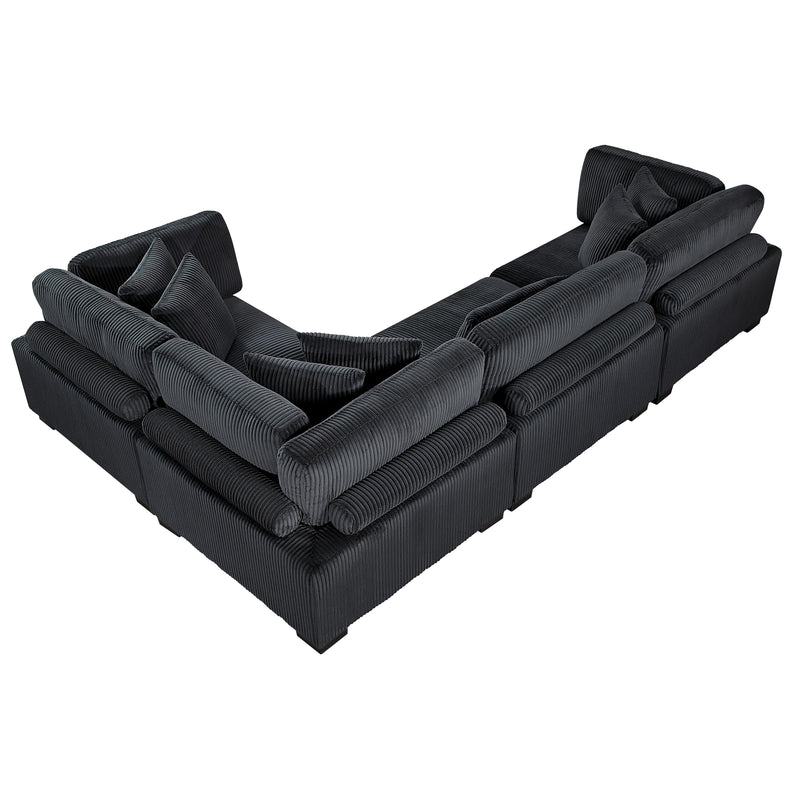 Homelegance Traverse 8555BK*3CRAC 4 pc Modular Sectional IMAGE 7