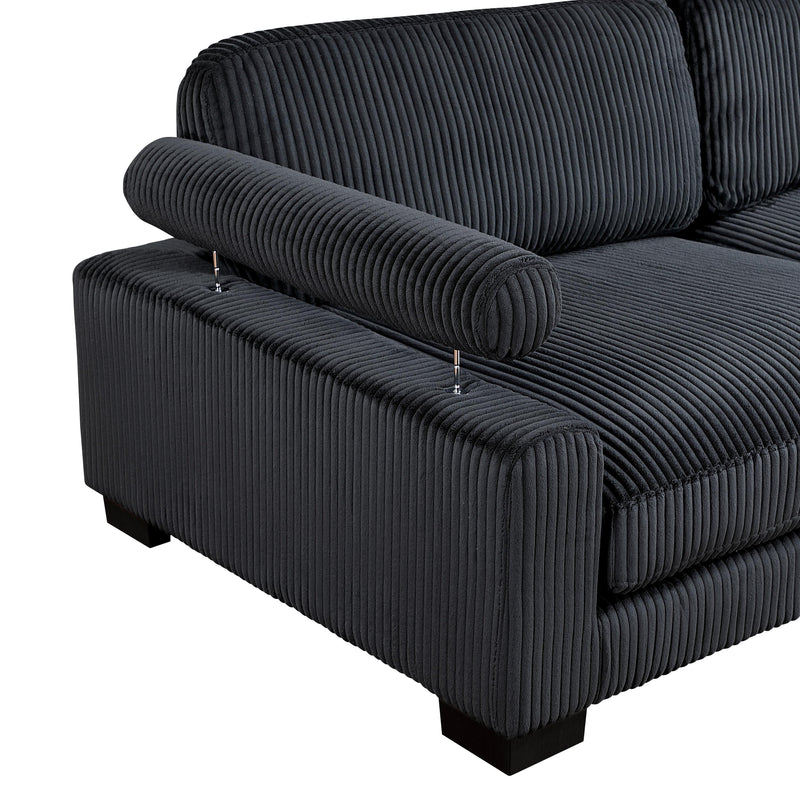 Homelegance Traverse 8555BK*3CRACOT 5 pc Modular Sectional with Ottoman IMAGE 17