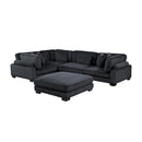 Homelegance Traverse 8555BK*3CRACOT 5 pc Modular Sectional with Ottoman IMAGE 2