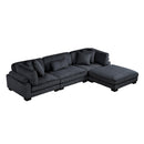 Homelegance Traverse 8555BK*4OT 4 pc Modular Sectional with Ottoman IMAGE 1