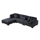 Homelegance Traverse 8555BK*4OT 4 pc Modular Sectional with Ottoman IMAGE 2