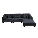 Homelegance Traverse 8555BK*4OT 4 pc Modular Sectional with Ottoman IMAGE 3