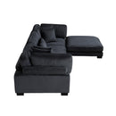 Homelegance Traverse 8555BK*4OT 4 pc Modular Sectional with Ottoman IMAGE 5