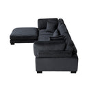 Homelegance Traverse 8555BK*4OT 4 pc Modular Sectional with Ottoman IMAGE 8