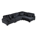 Homelegance Traverse 8555BK*4SC 4 pc Modular Sectional IMAGE 1