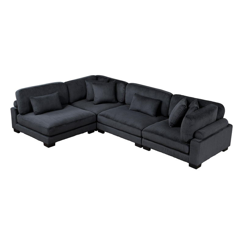 Homelegance Traverse 8555BK*4SC 4 pc Modular Sectional IMAGE 2