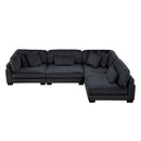 Homelegance Traverse 8555BK*4SC 4 pc Modular Sectional IMAGE 3