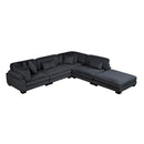 Homelegance Traverse 8555BK*5OT 5 pc Modular Sectional with Ottoman IMAGE 1