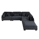 Homelegance Traverse 8555BK*5OT 5 pc Modular Sectional with Ottoman IMAGE 3
