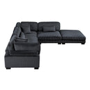 Homelegance Traverse 8555BK*5OT 5 pc Modular Sectional with Ottoman IMAGE 5