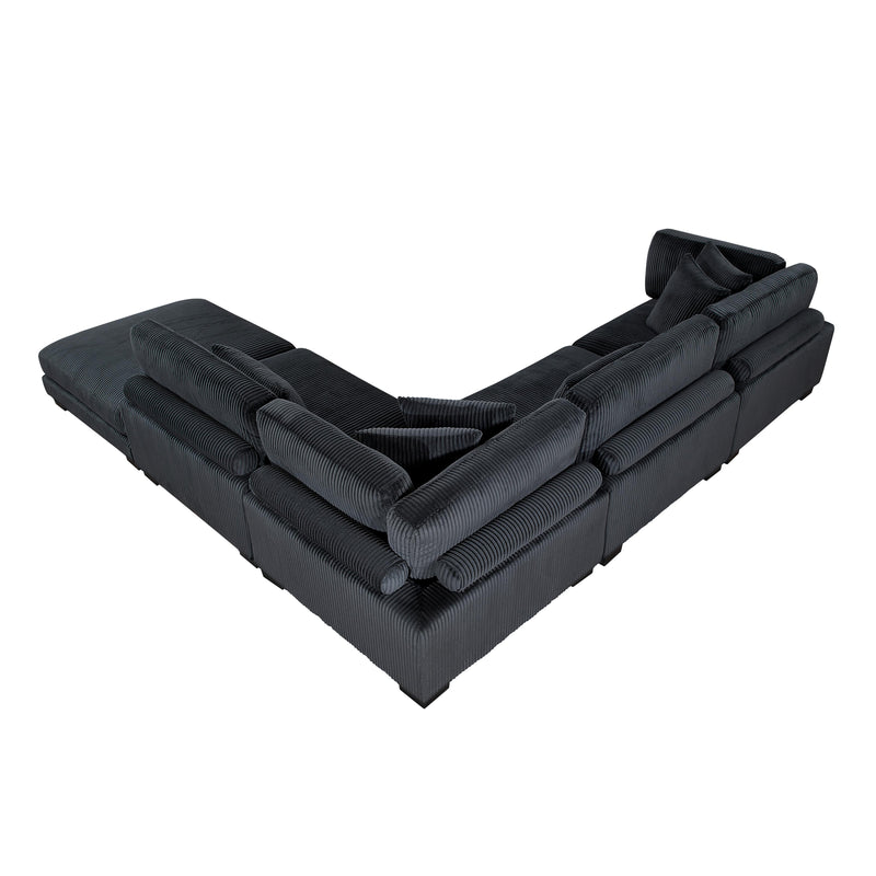 Homelegance Traverse 8555BK*5OT 5 pc Modular Sectional with Ottoman IMAGE 7