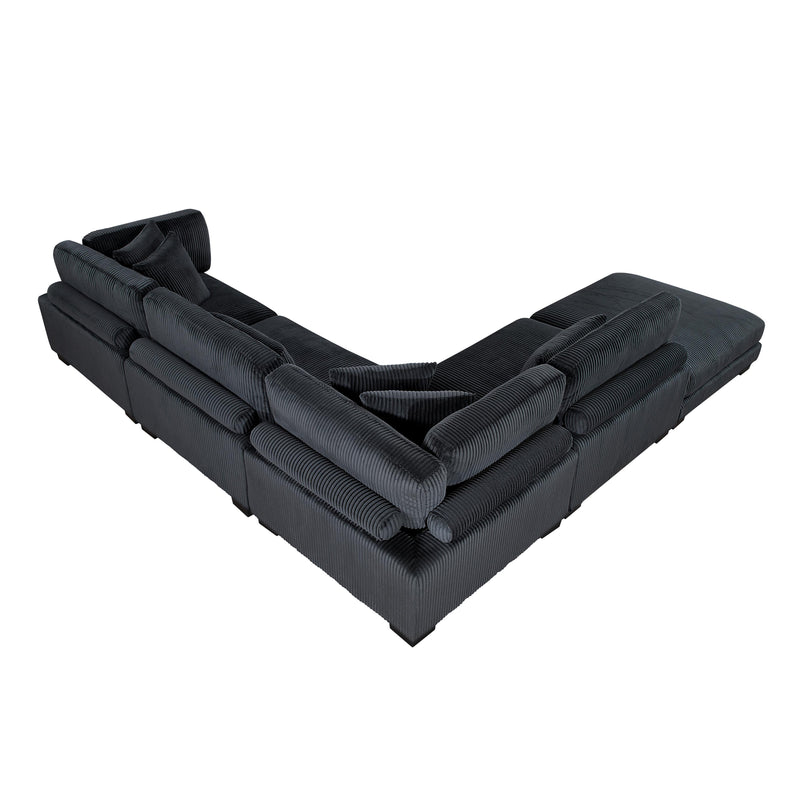 Homelegance Traverse 8555BK*5OT 5 pc Modular Sectional with Ottoman IMAGE 8